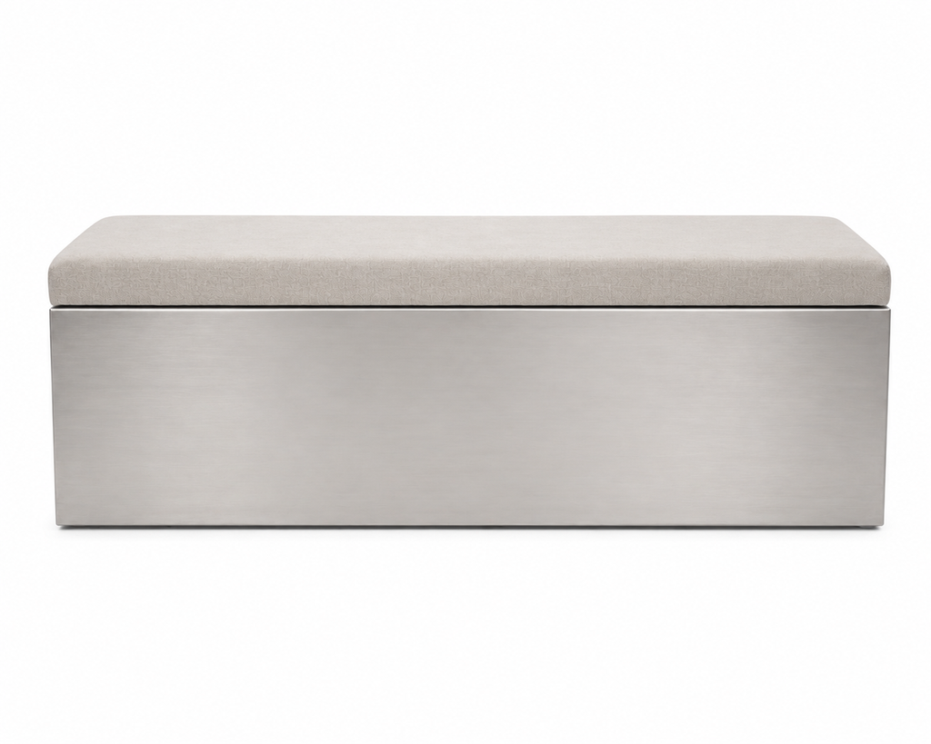 Block Bench – Paslanmaz Çelik Döşemeli Bench