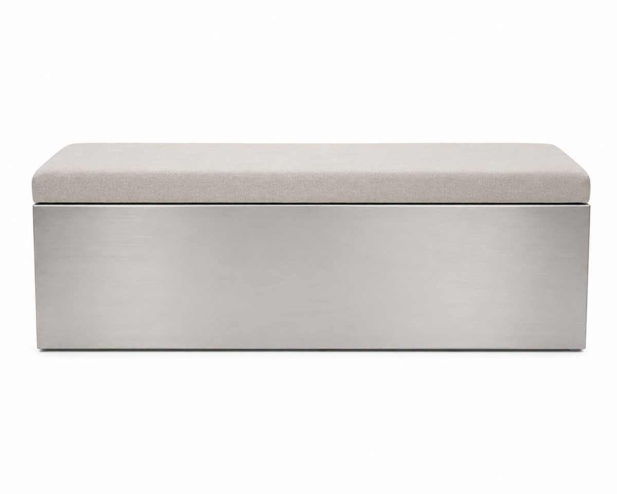 Block Bench – Paslanmaz Çelik Döşemeli Bench