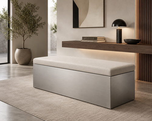 Block Bench – Paslanmaz Çelik Döşemeli Bench
