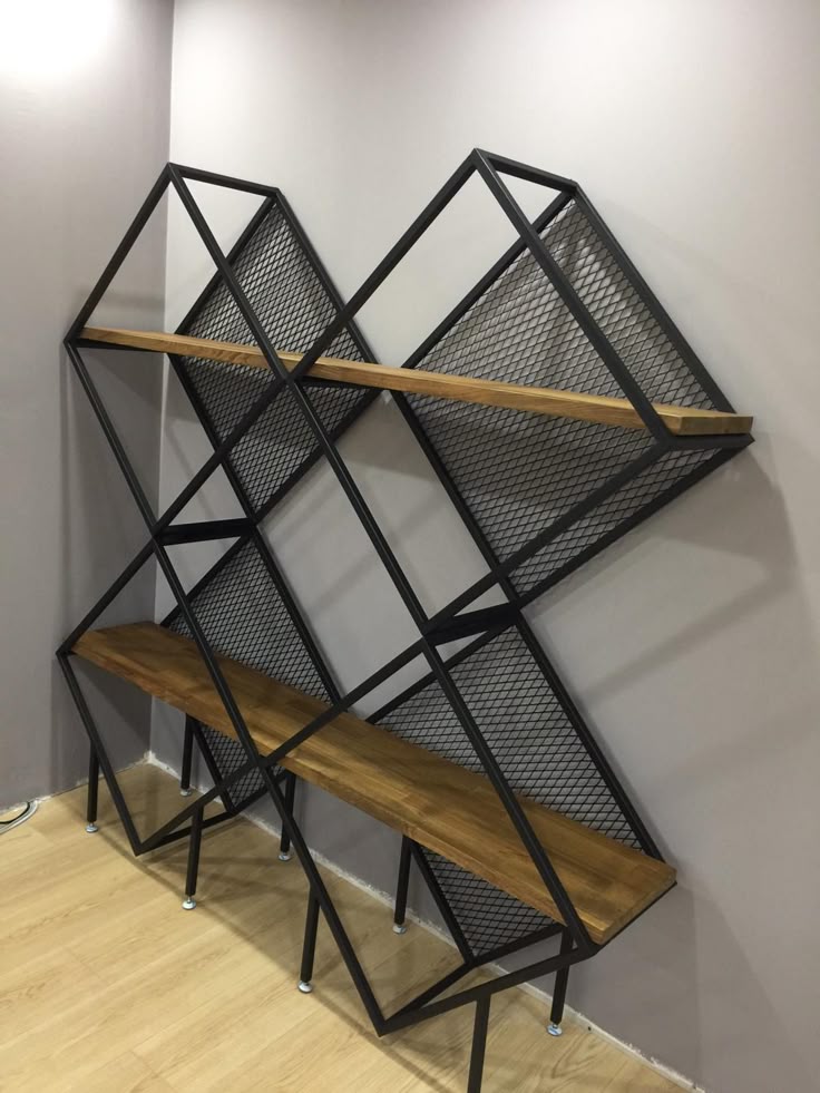 Diamond Bookcase – Metal Kitaplık