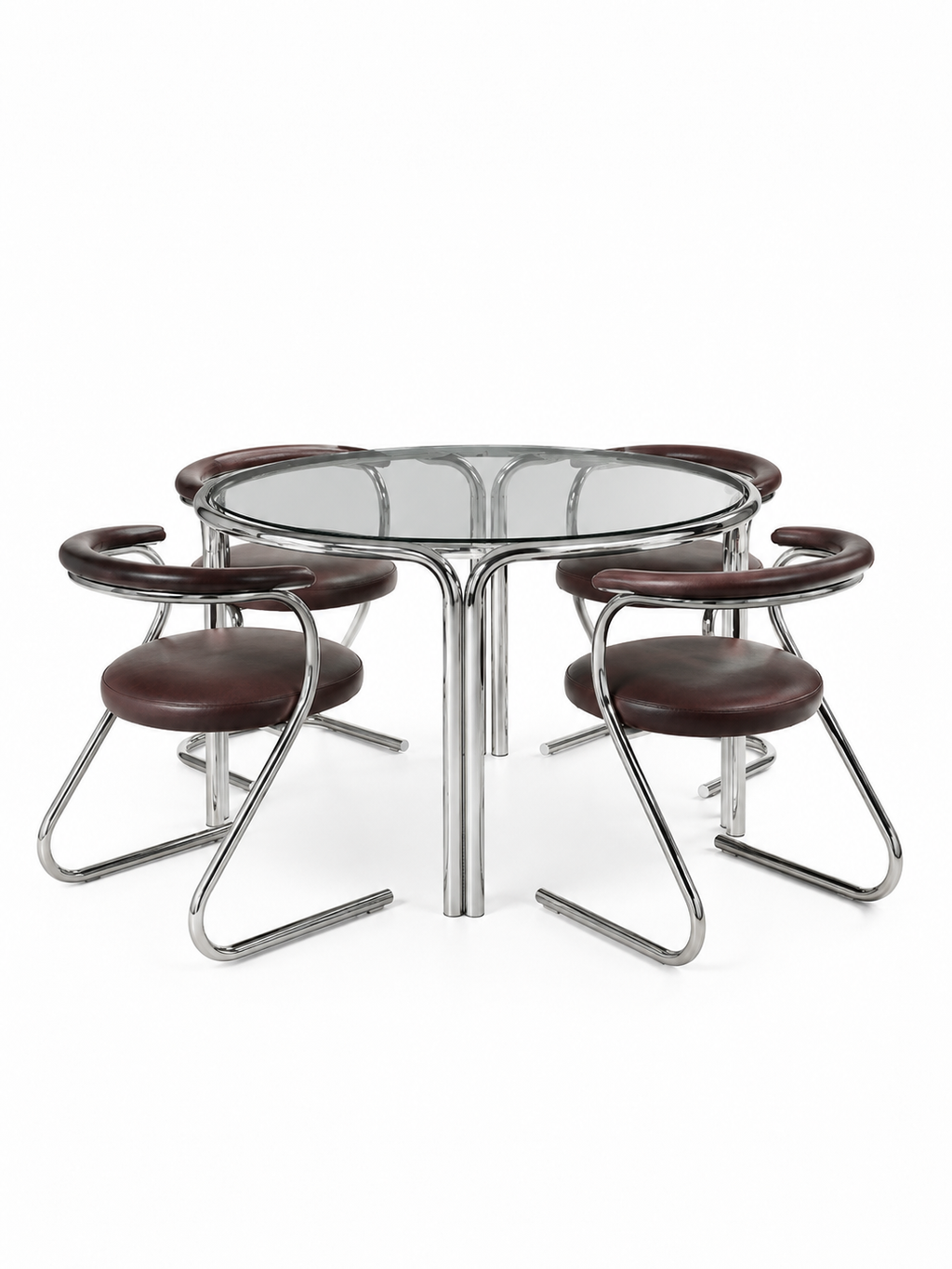 Arc Chair (4’lü) – Krom Sandalye Takımı