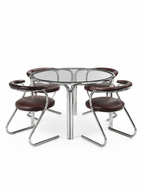 Arc Chair (4’lü) – Krom Sandalye Takımı