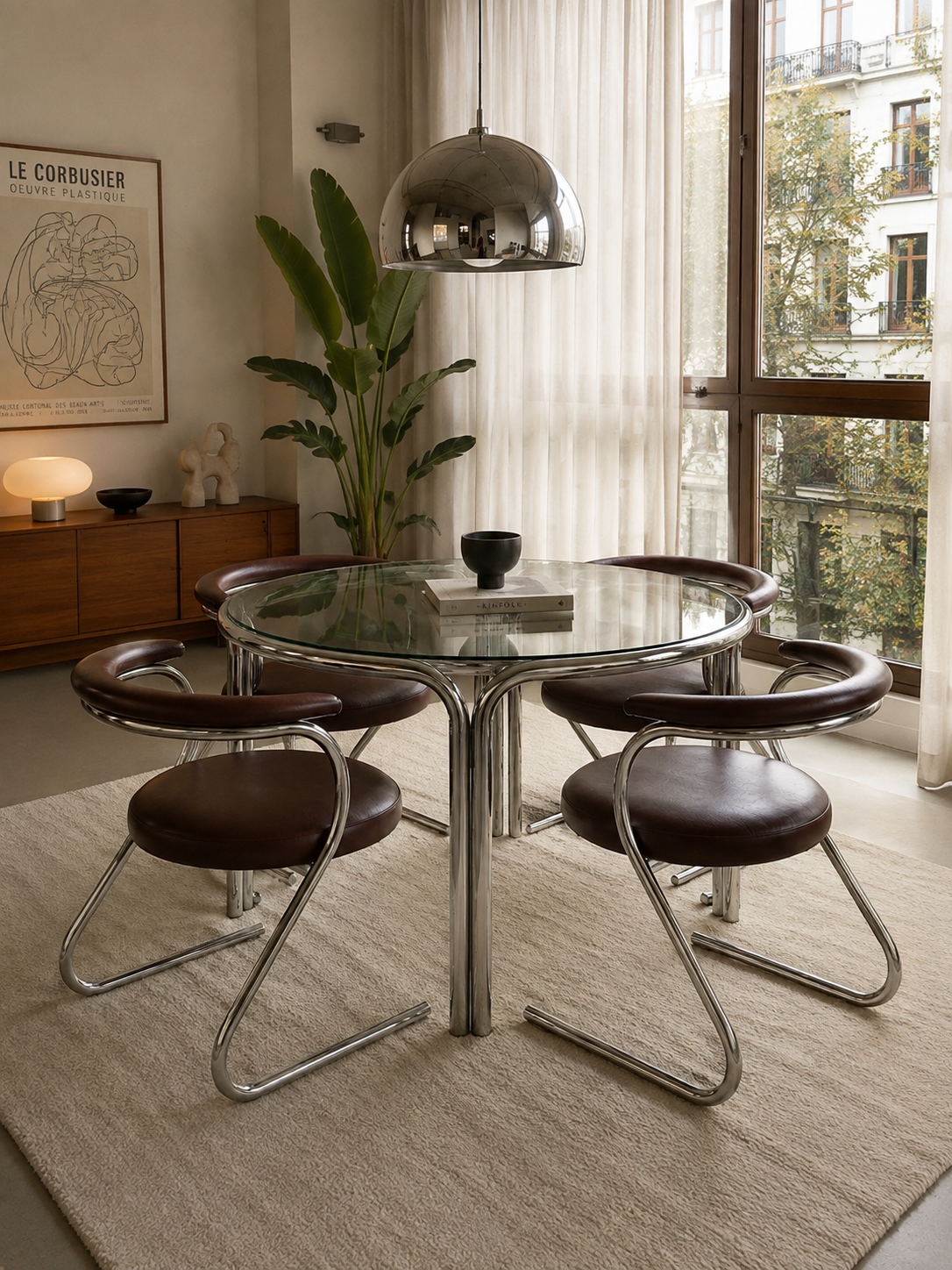 Arc Chair (4’lü) – Krom Sandalye Takımı