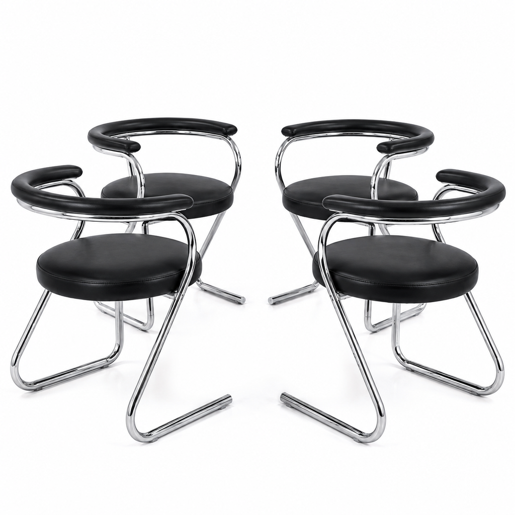 Arc Chair (4’lü) – Krom Sandalye Takımı