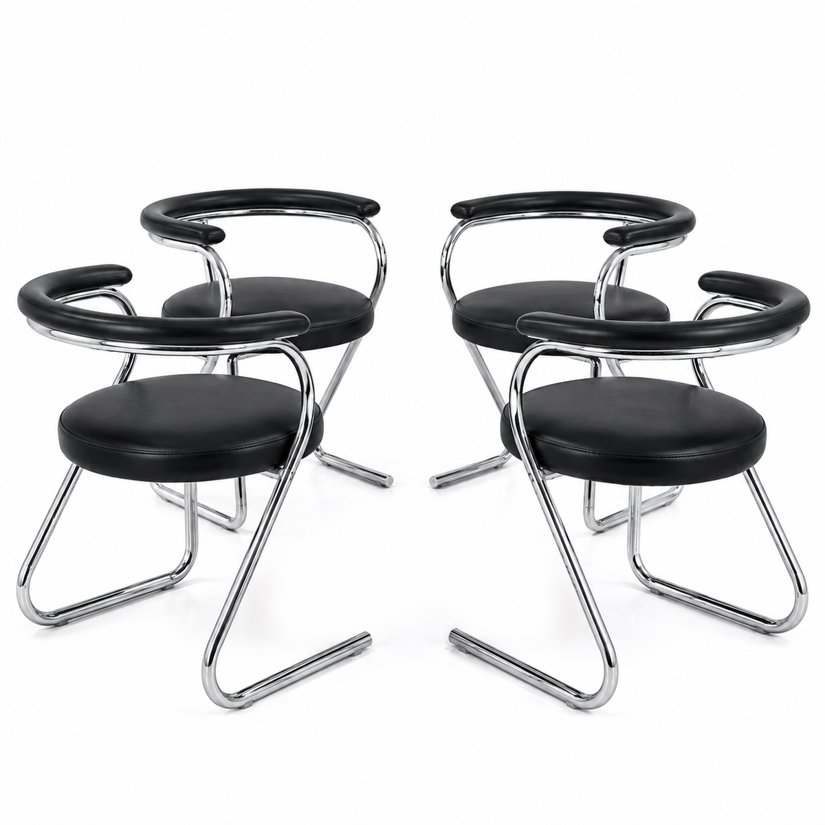 Arc Chair (4’lü) – Krom Sandalye Takımı